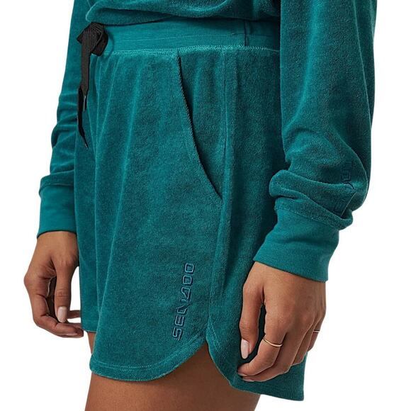 Women’s SEA-DOO Shorty Terry Ultra Soft Short - Teal LARGE NEW in package - Picture 2 of 7